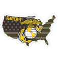 Marines Home State Decal